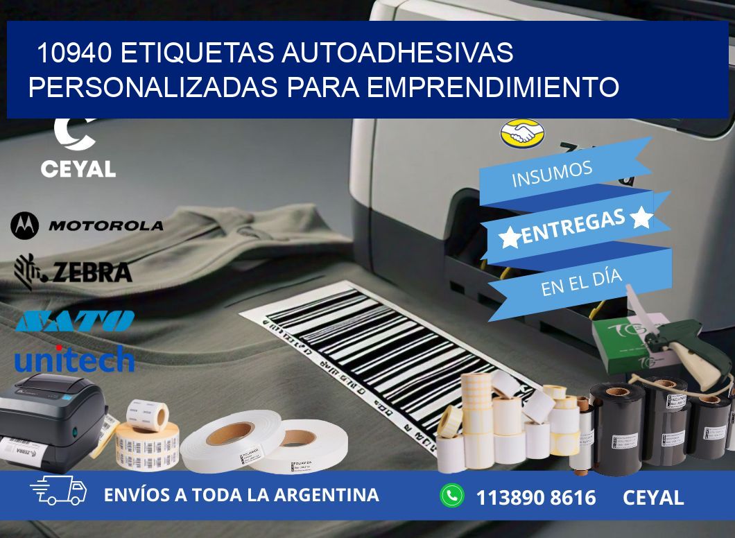 10940 etiquetas autoadhesivas personalizadas para emprendimiento