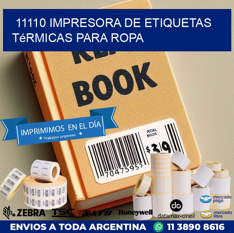 11110 impresora de etiquetas térmicas para ropa