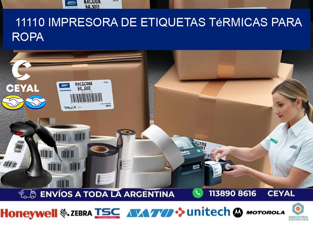 11110 impresora de etiquetas térmicas para ropa