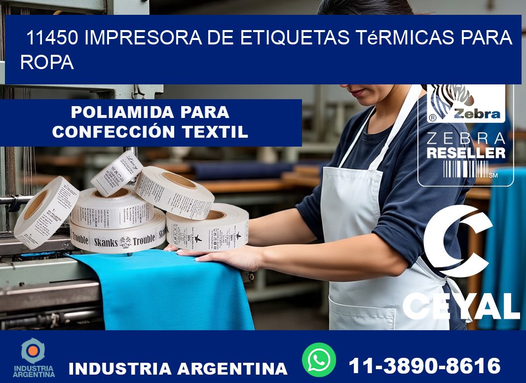 11450 impresora de etiquetas térmicas para ropa