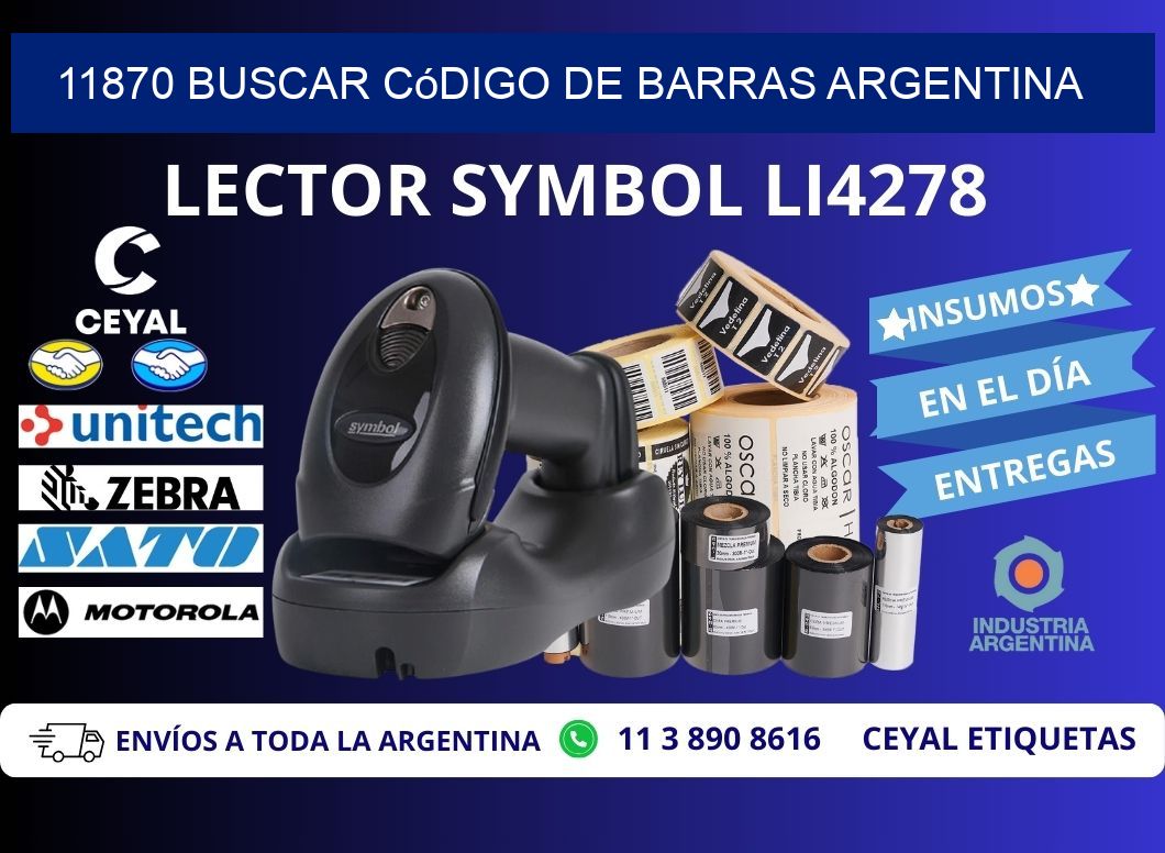11870 Buscar código de barras Argentina