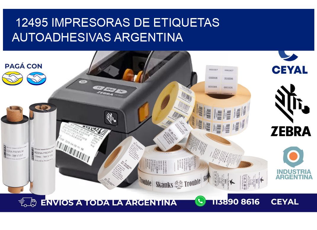 12495 Impresoras de etiquetas autoadhesivas argentina