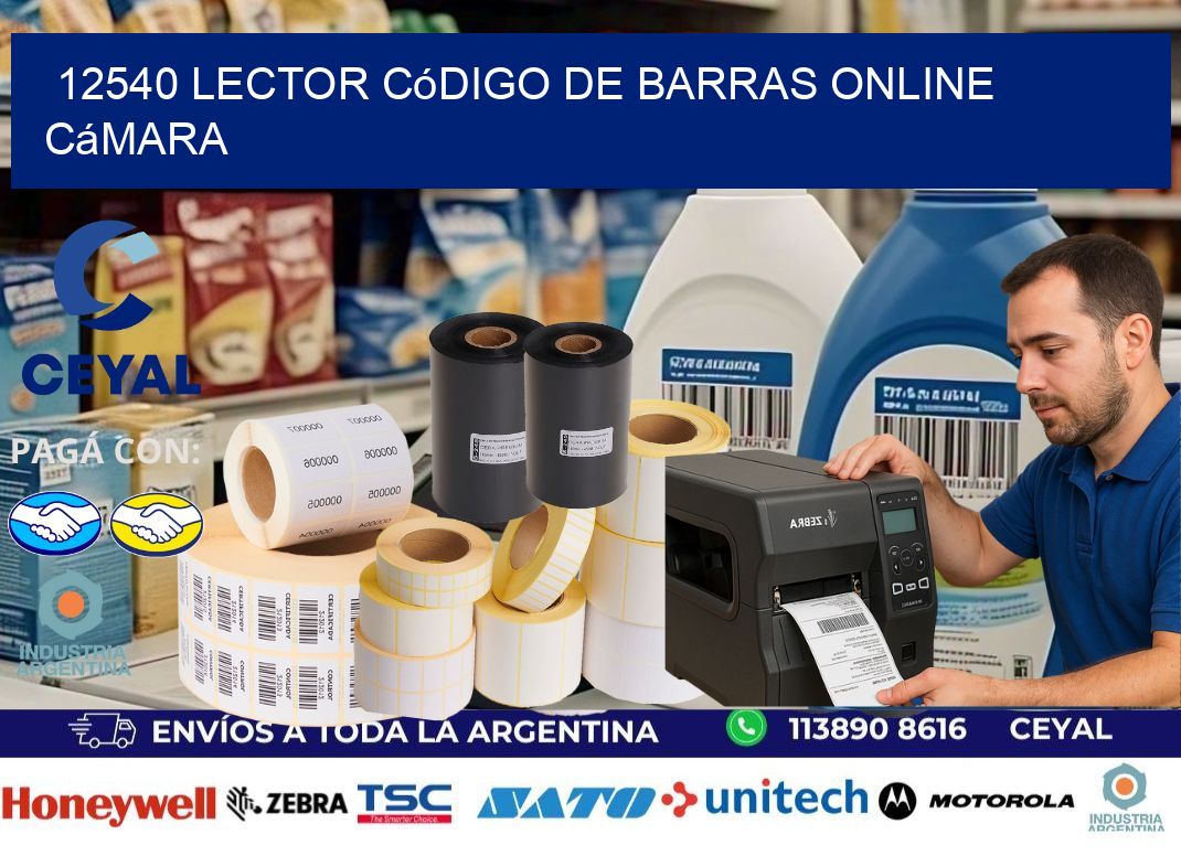 12540 Lector código de barras online cámara