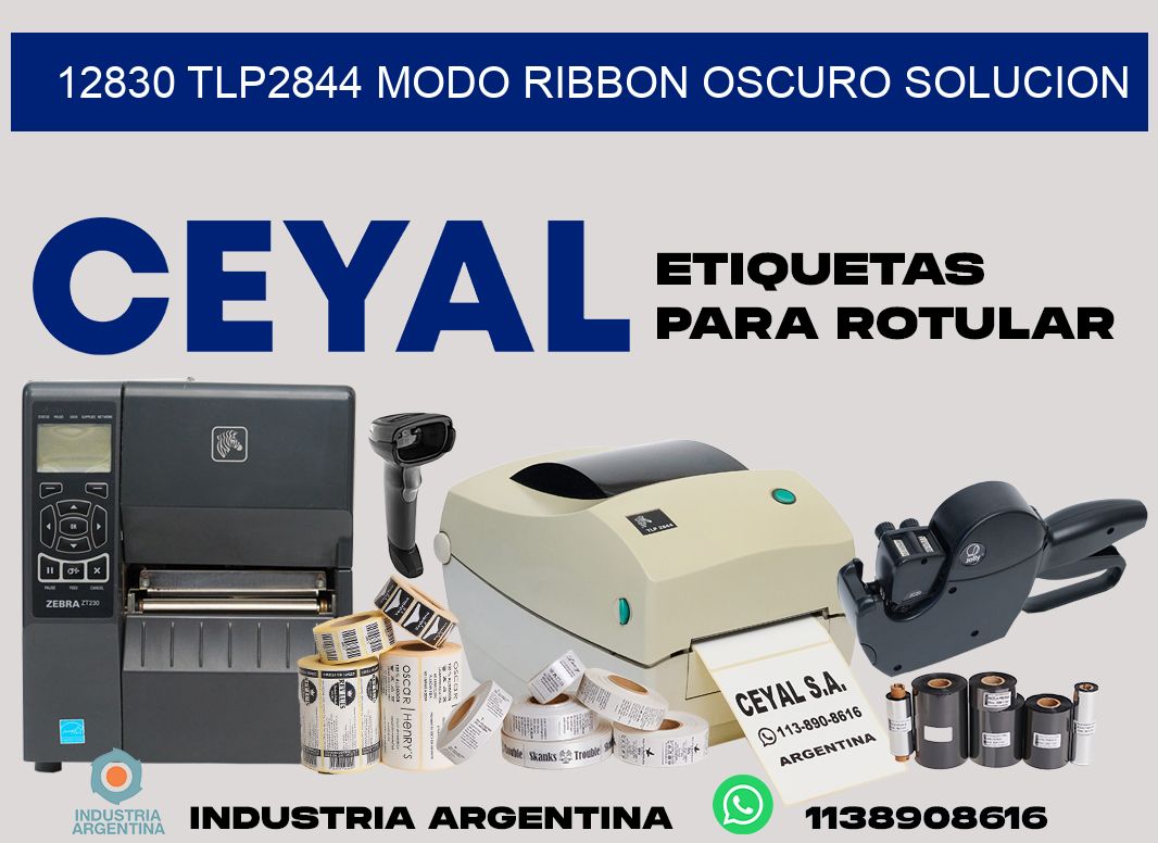 12830 tlp2844 modo ribbon oscuro solucion