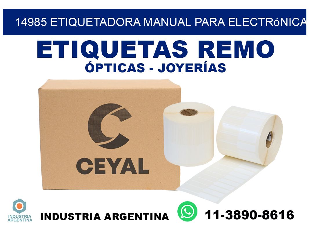 14985 etiquetadora manual para electrónica