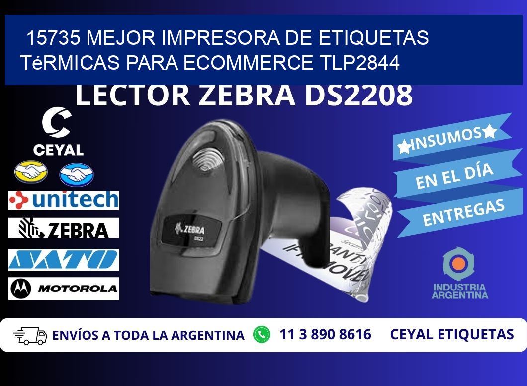 15735 mejor impresora de etiquetas térmicas para ecommerce TLP2844