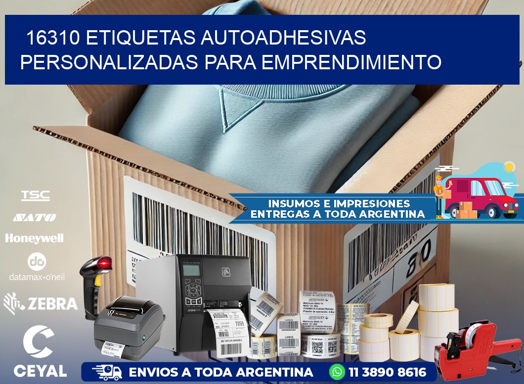 16310 etiquetas autoadhesivas personalizadas para emprendimiento