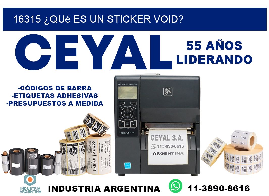 16315 ¿Qué es un sticker void?