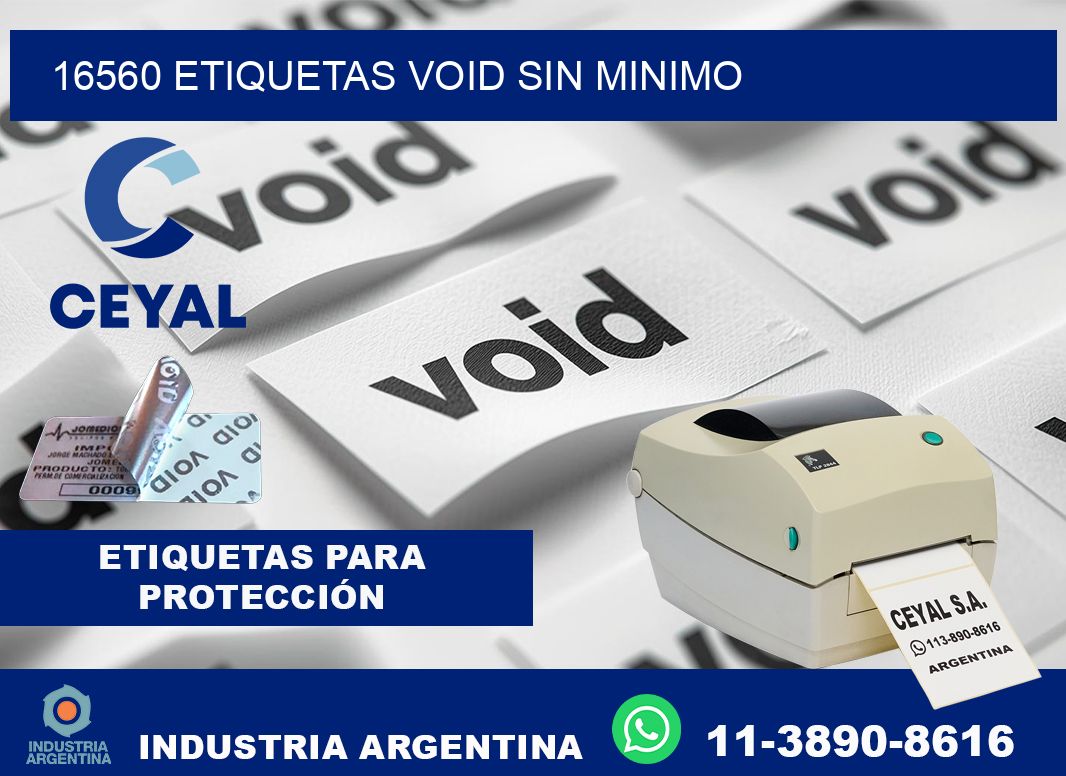16560 etiquetas void sin minimo