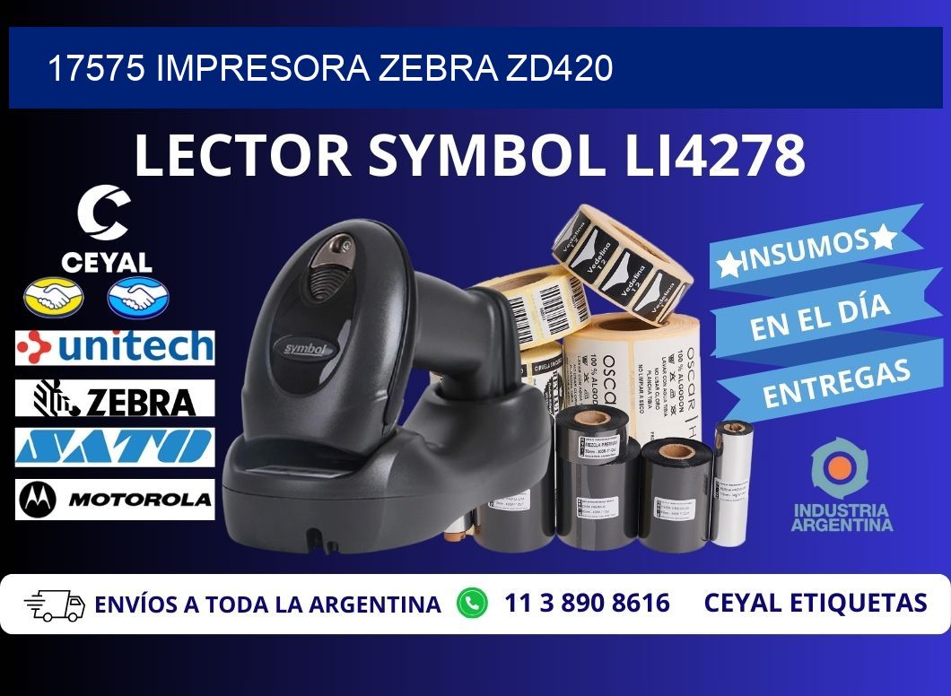 17575 Impresora Zebra ZD420