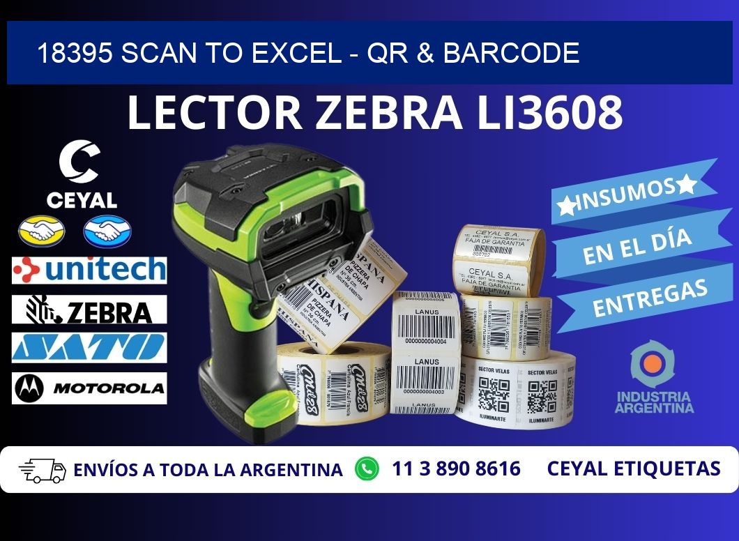 18395 Scan to Excel - QR & Barcode
