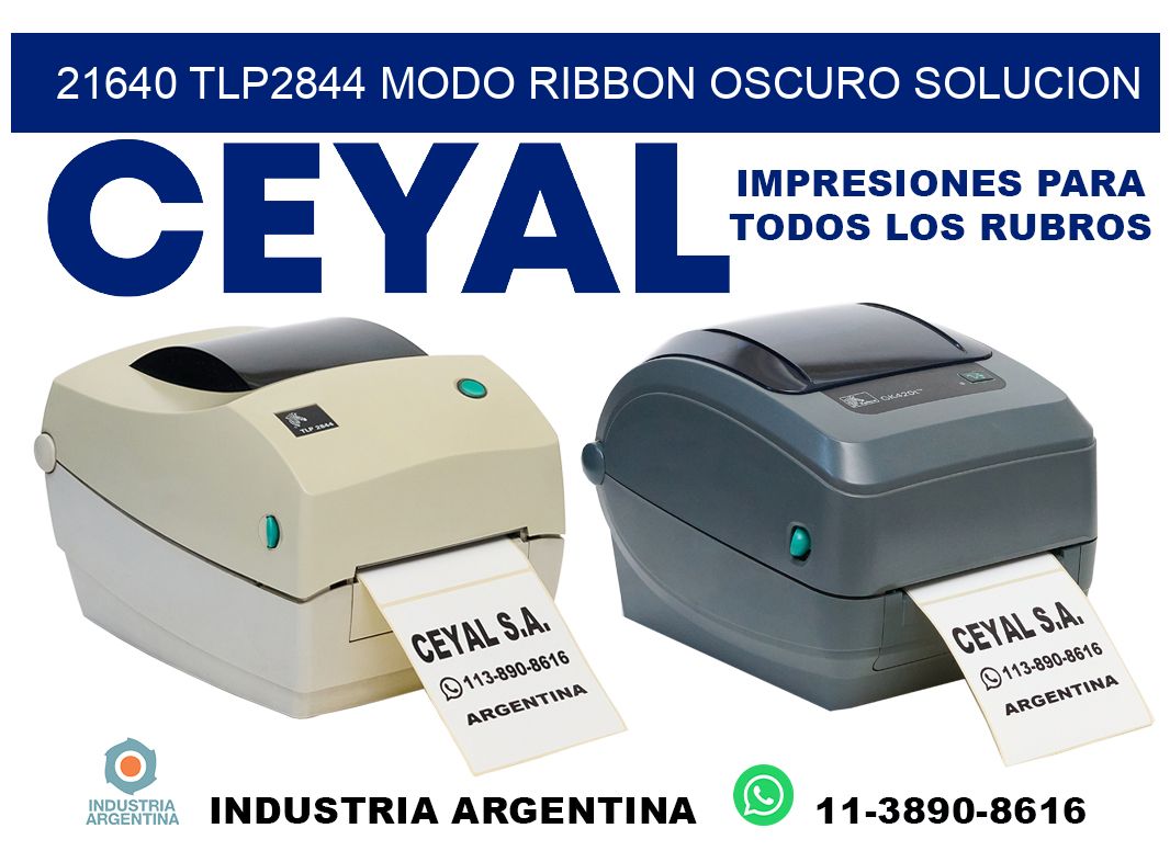 21640 tlp2844 modo ribbon oscuro solucion