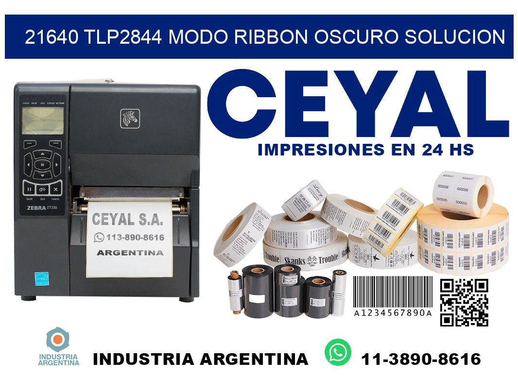 21640 tlp2844 modo ribbon oscuro solucion