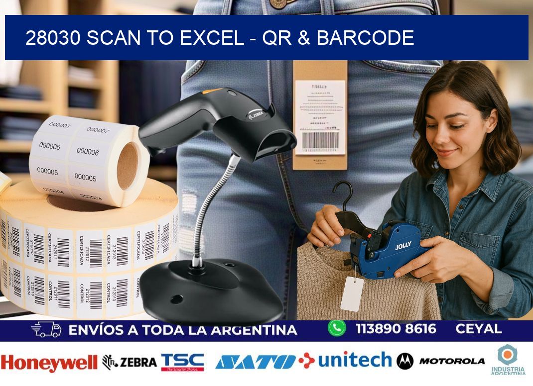 28030 Scan to Excel – QR & Barcode