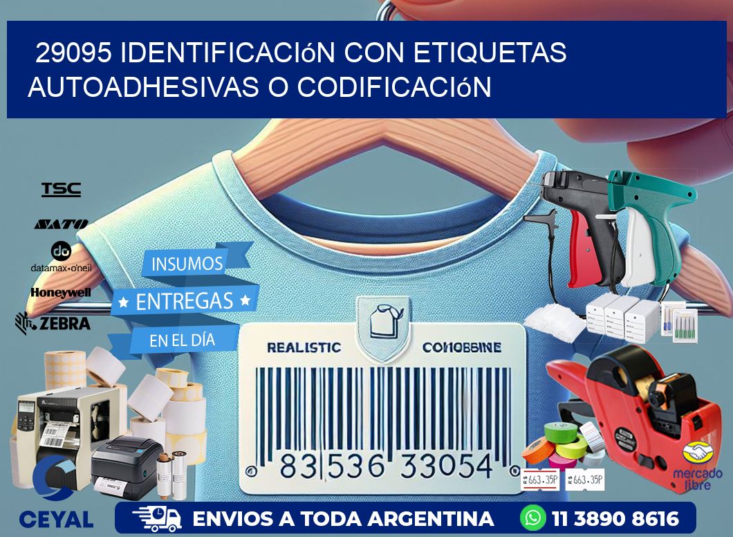 29095 identificación con etiquetas autoadhesivas o codificación