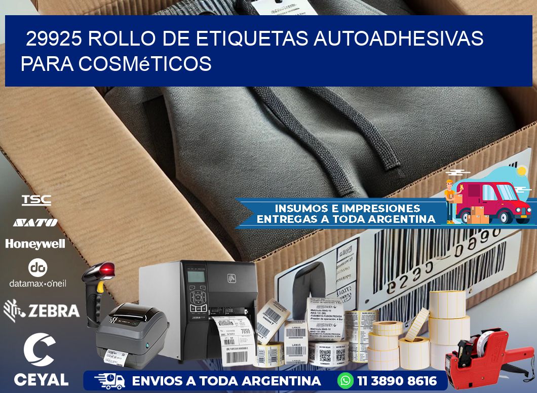 29925 rollo de etiquetas autoadhesivas para cosméticos