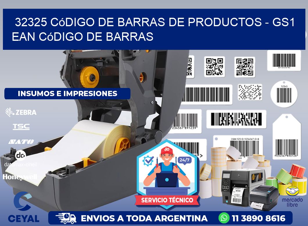 32325 Código de Barras de productos - GS1 ean Código de Barras