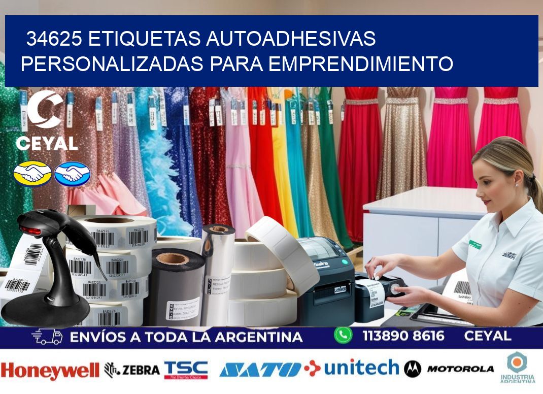 34625 etiquetas autoadhesivas personalizadas para emprendimiento
