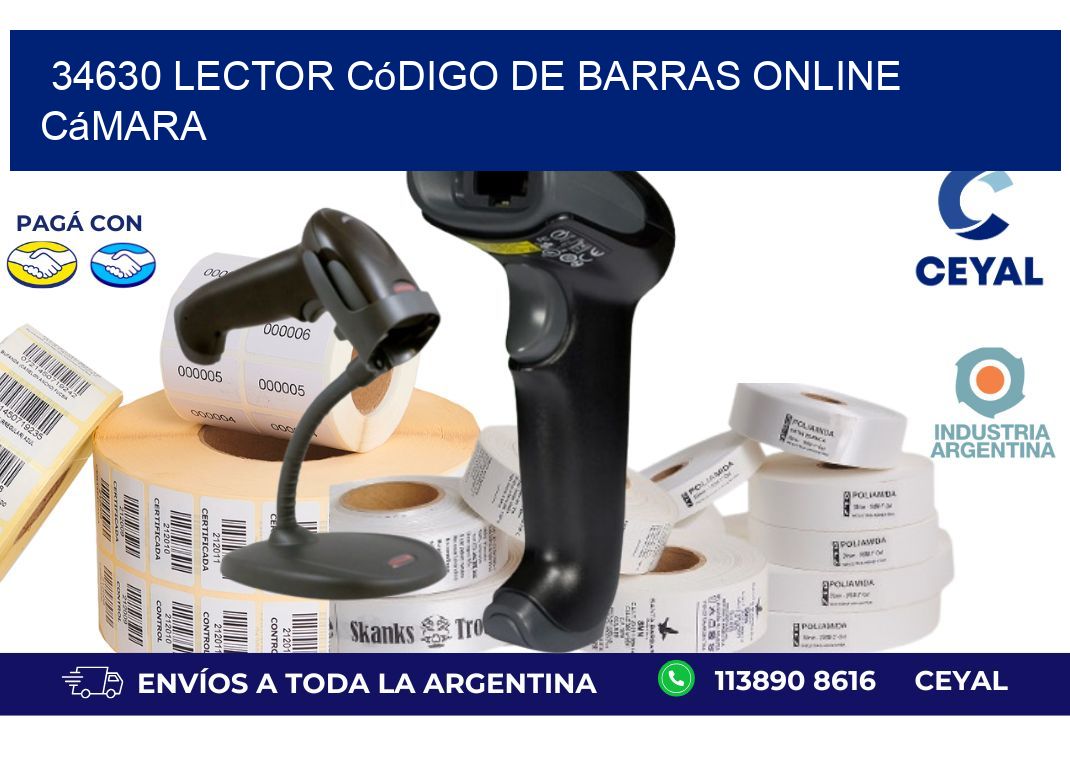 34630 Lector código de barras online cámara