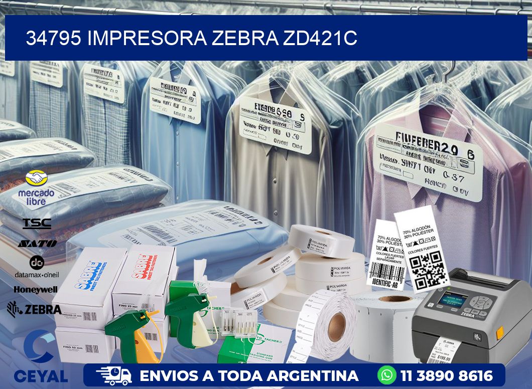 34795 Impresora Zebra zd421c