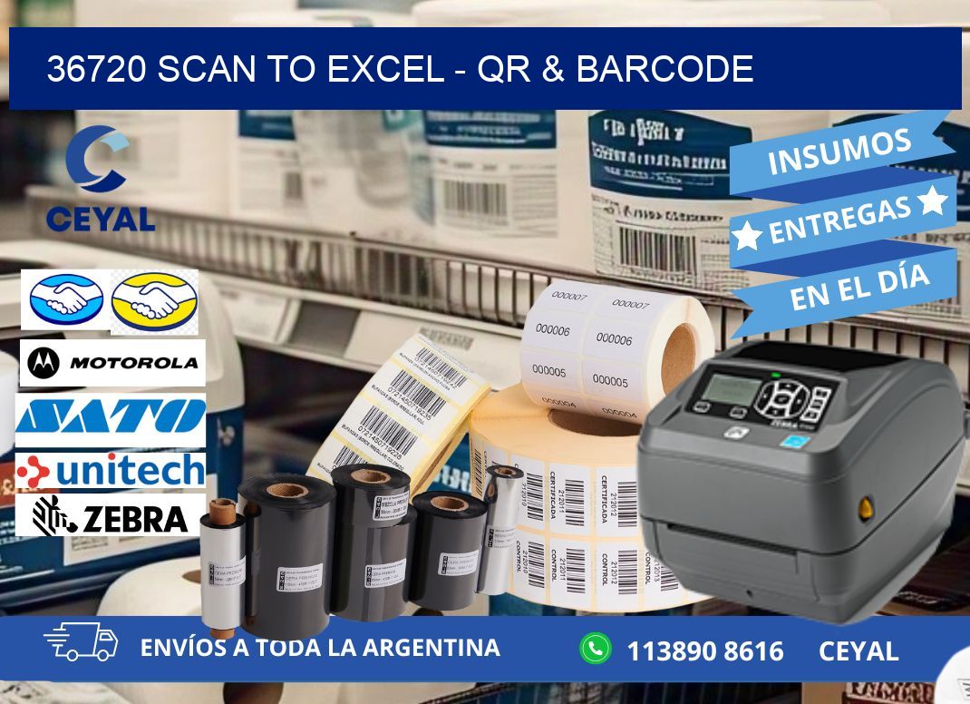 36720 Scan to Excel - QR & Barcode