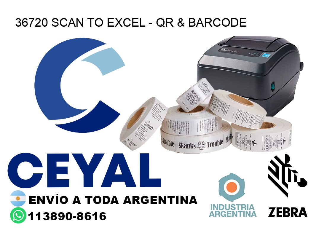 36720 Scan to Excel – QR & Barcode