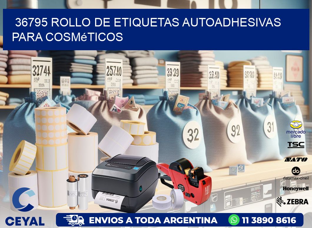 36795 rollo de etiquetas autoadhesivas para cosméticos