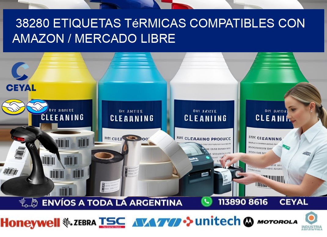 38280 etiquetas térmicas compatibles con Amazon / Mercado Libre