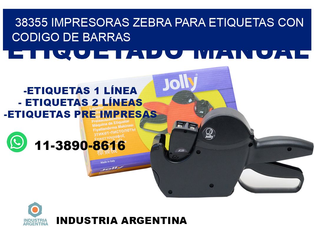 38355 impresoras zebra para etiquetas con codigo de barras