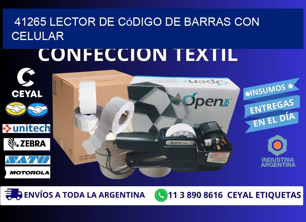 41265 Lector de código de barras con celular