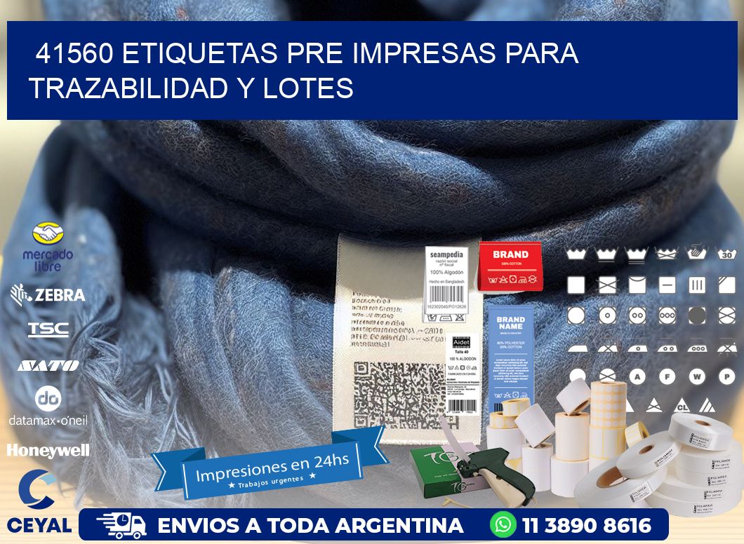 41560 etiquetas pre impresas para trazabilidad y lotes