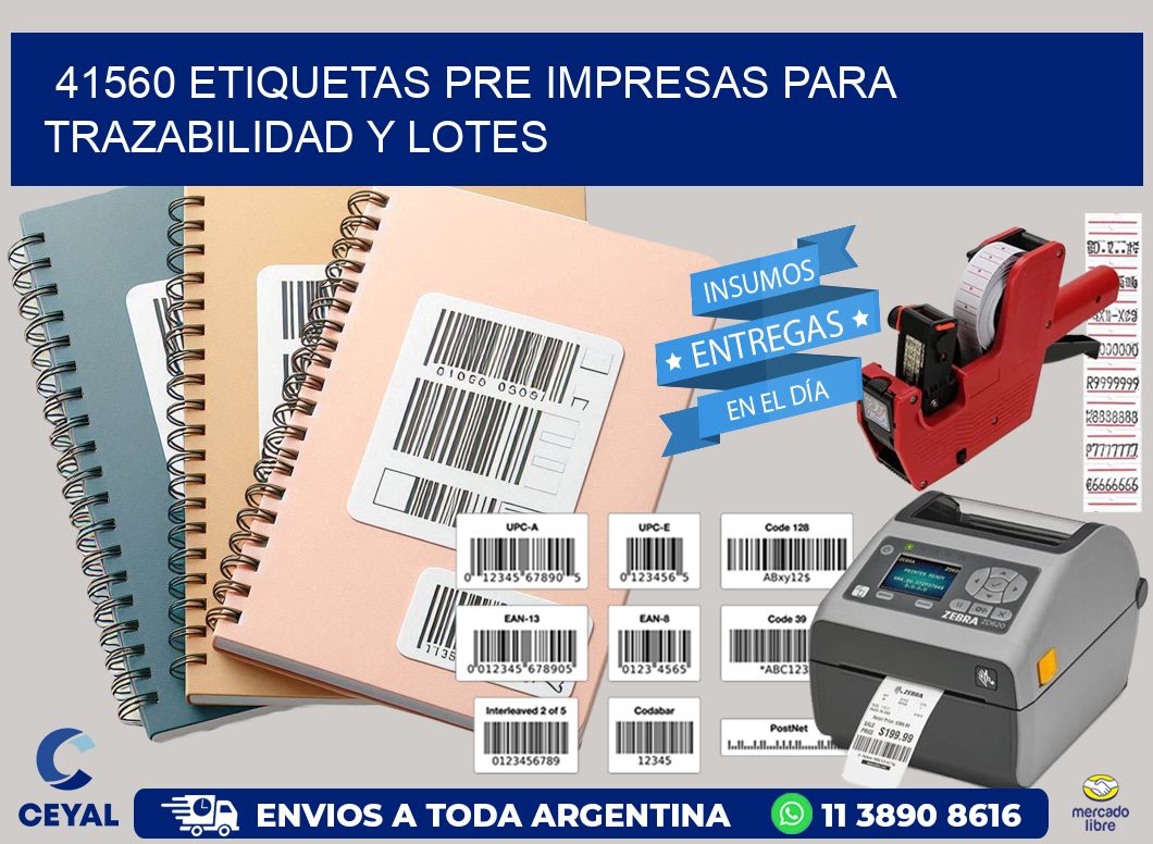 41560 etiquetas pre impresas para trazabilidad y lotes