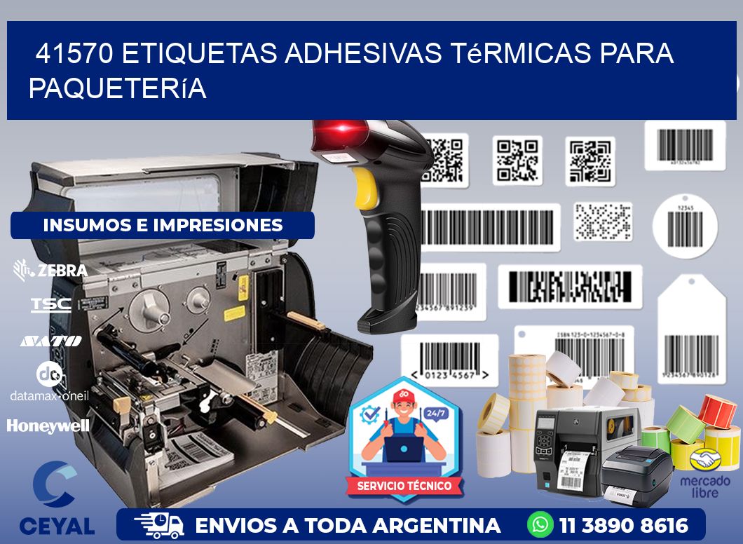 41570 etiquetas adhesivas térmicas para paquetería