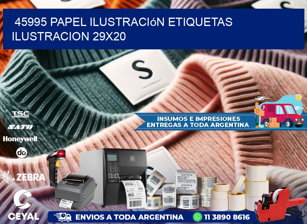45995 papel ilustración Etiquetas Ilustracion 29x20