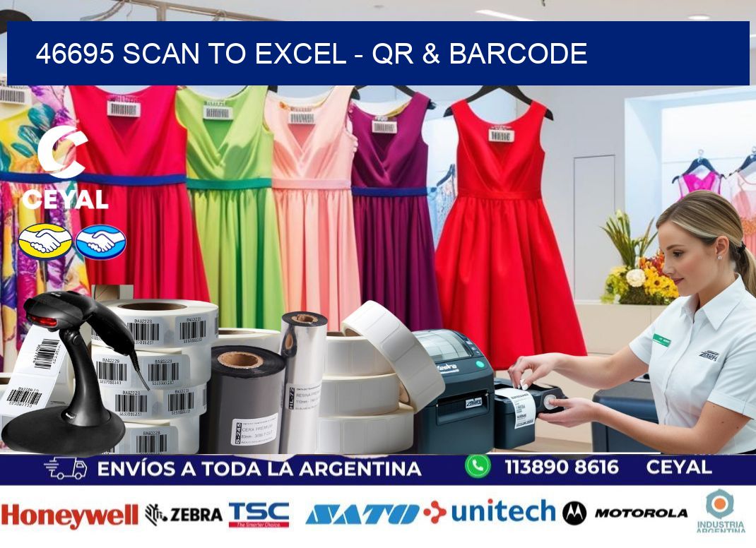 46695 Scan to Excel – QR & Barcode