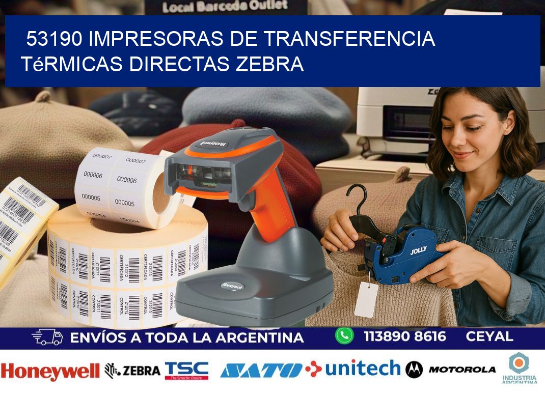 53190 impresoras de Transferencia térmicas directas zebra