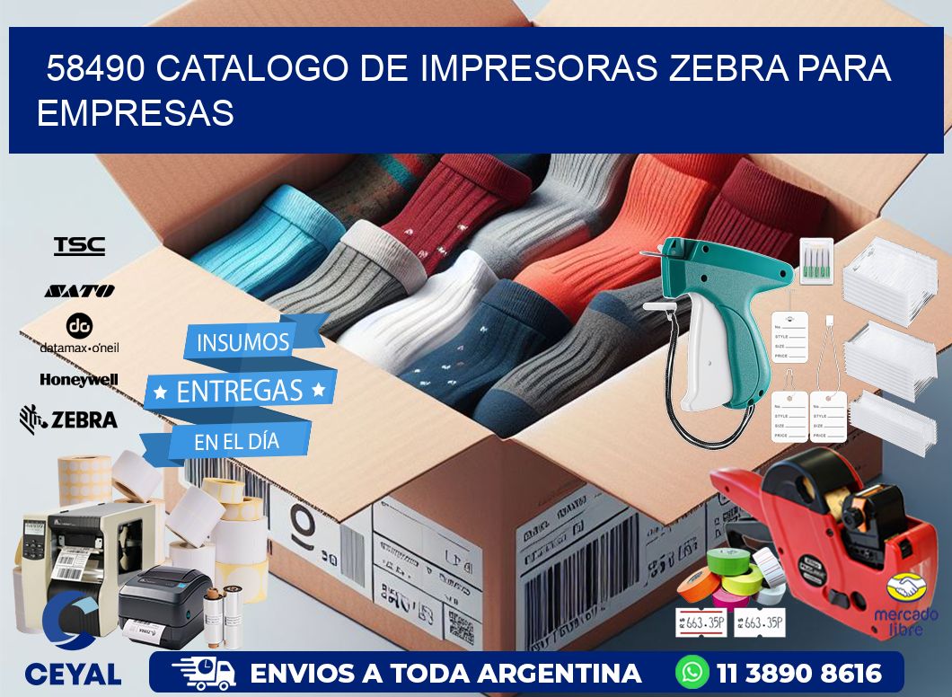 58490 catalogo de impresoras zebra para empresas