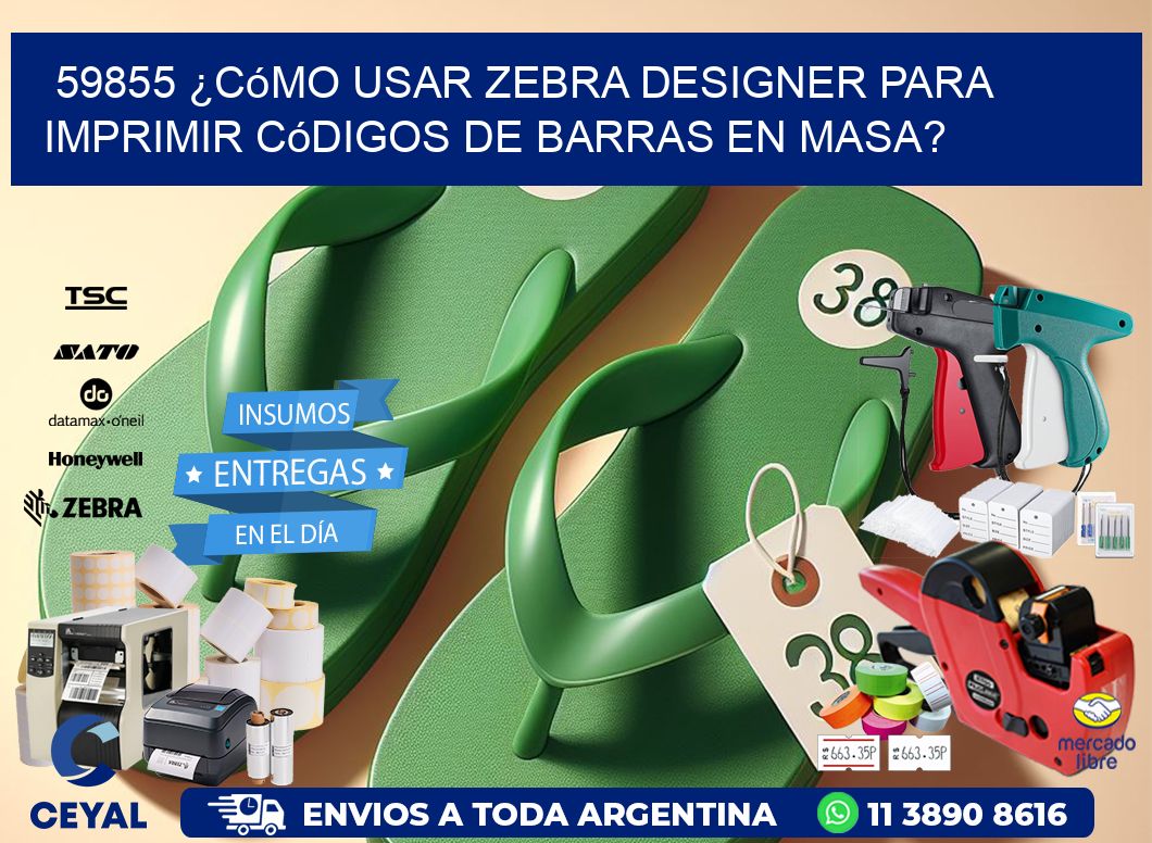 59855 ¿Cómo usar Zebra Designer para imprimir códigos de barras en masa?