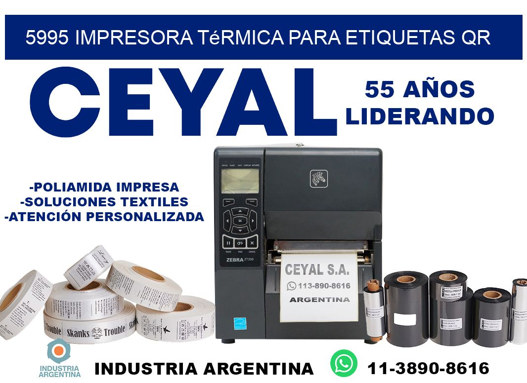 5995 impresora térmica para etiquetas QR