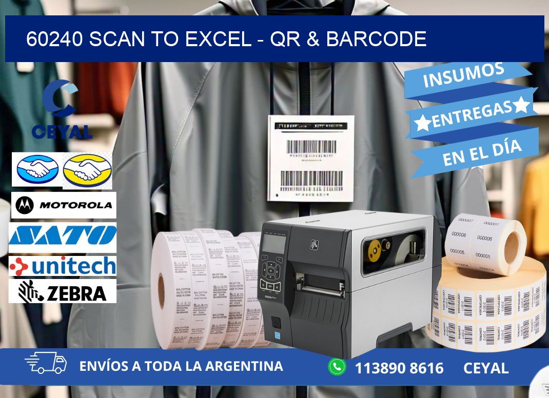 60240 Scan to Excel - QR & Barcode