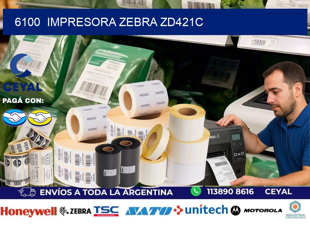 6100 Impresora Zebra zd421c