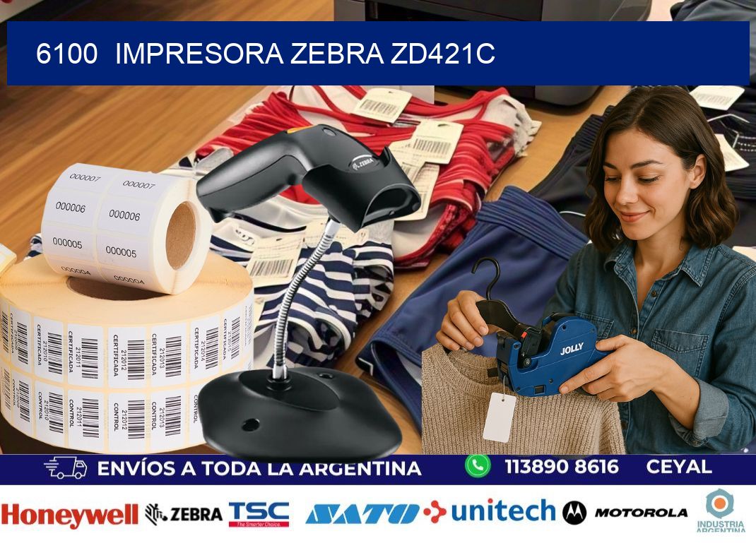 6100  Impresora Zebra zd421c
