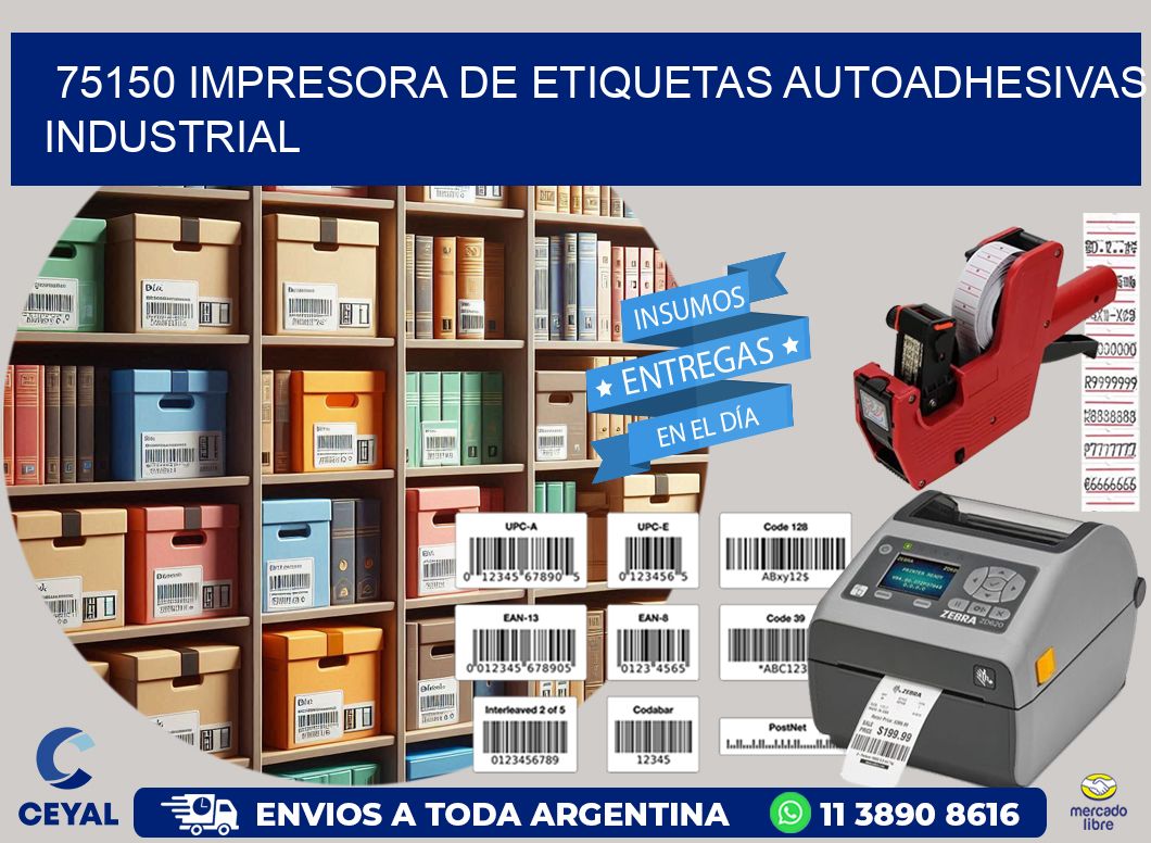 75150 Impresora de etiquetas autoadhesivas industrial