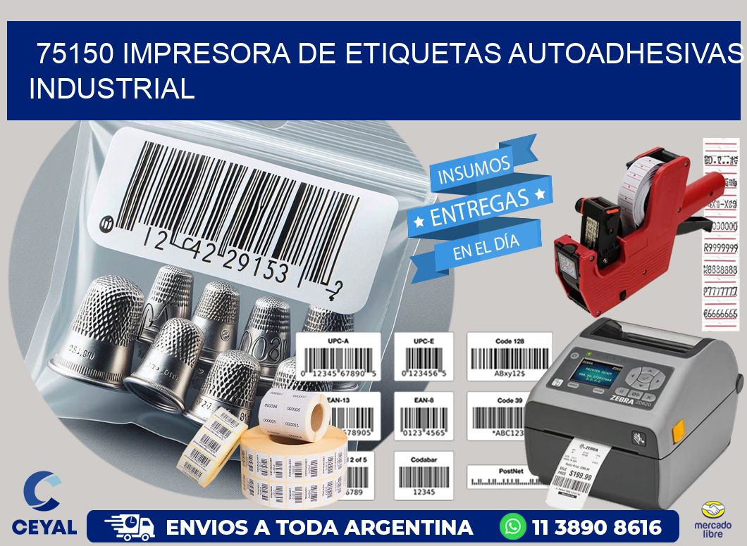 75150 Impresora de etiquetas autoadhesivas industrial