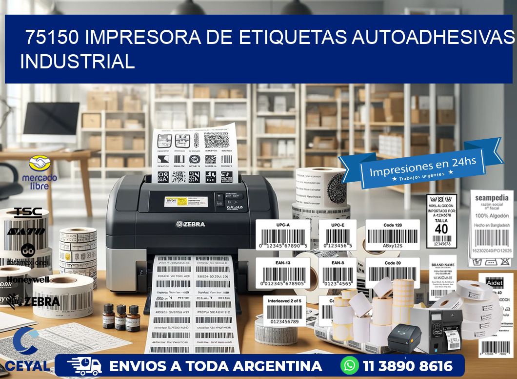 75150 Impresora de etiquetas autoadhesivas industrial