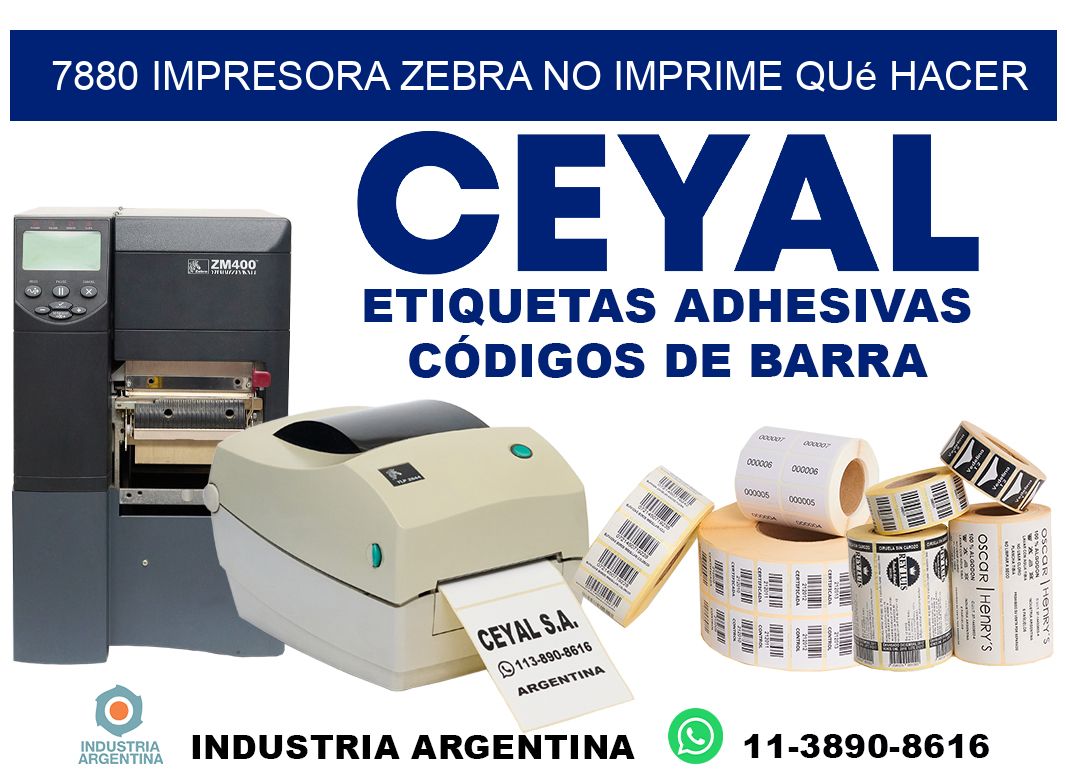 7880 impresora zebra no imprime qué hacer