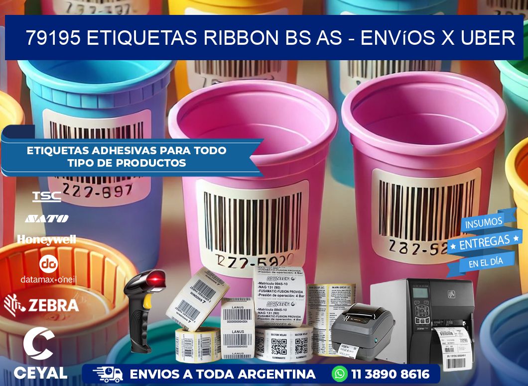 79195 etiquetas ribbon bs as - envíos x uber