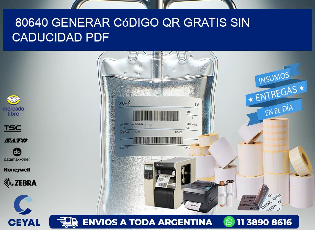 80640 Generar código QR gratis sin caducidad PDF