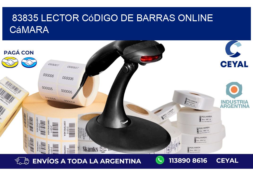 83835 Lector código de barras online cámara