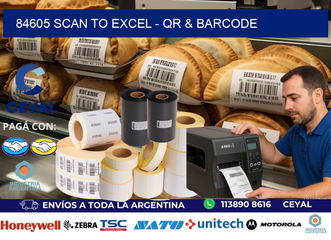 84605 Scan to Excel – QR & Barcode